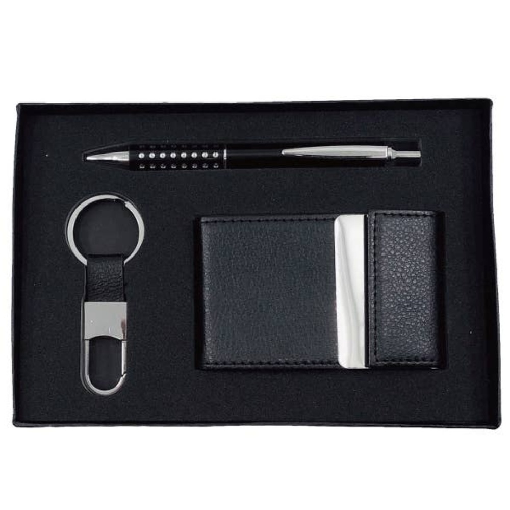 Men's Gift Set Black/Silver